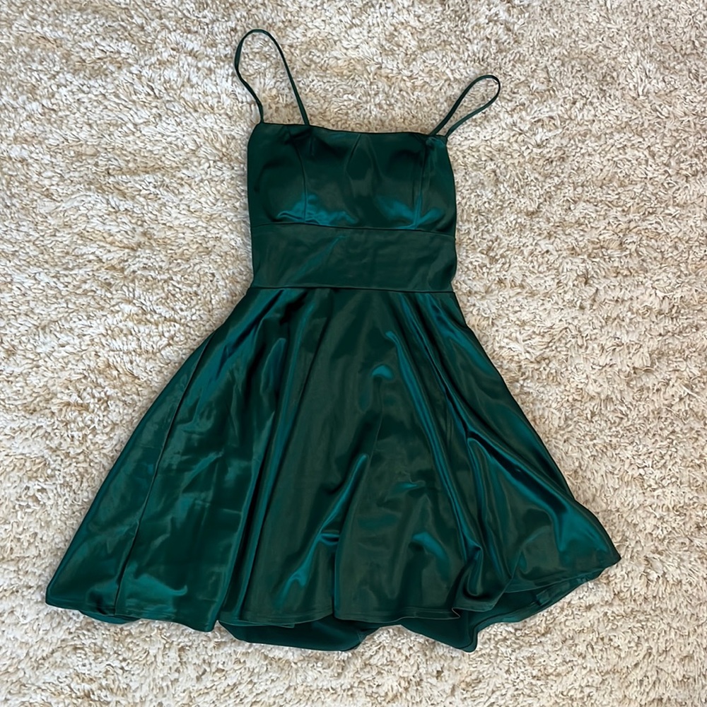 Windsor Satin Skater Dress